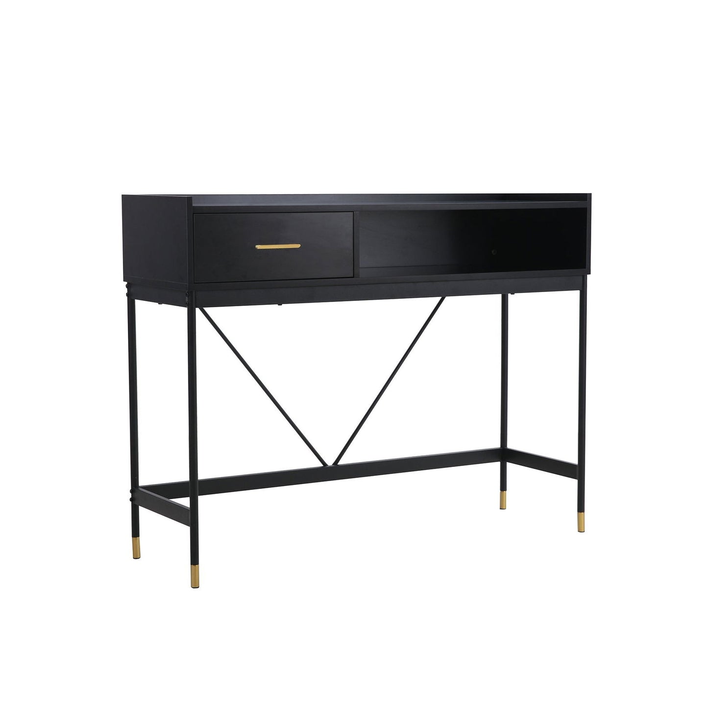 ALCONA Console Table In Matte Black - Cosy Abode