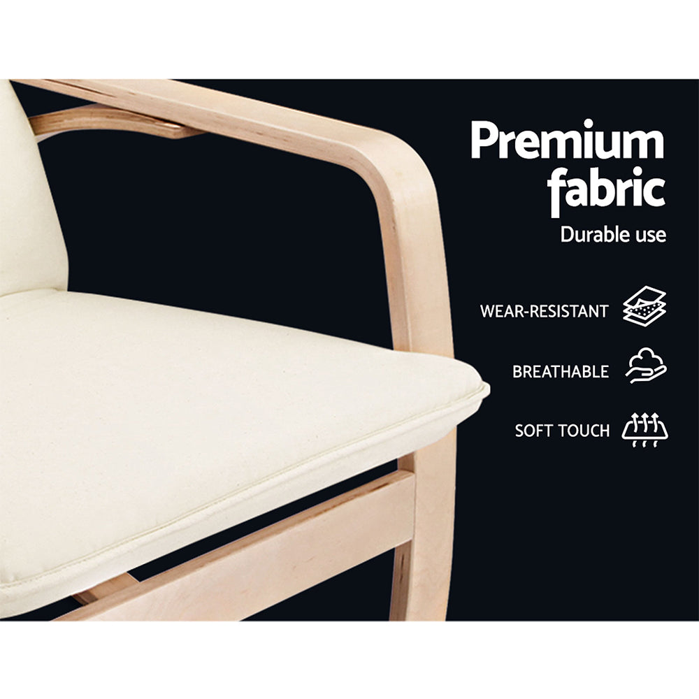 Artiss Rocking Armchair Bentwood Frame Aero - Cosy Abode