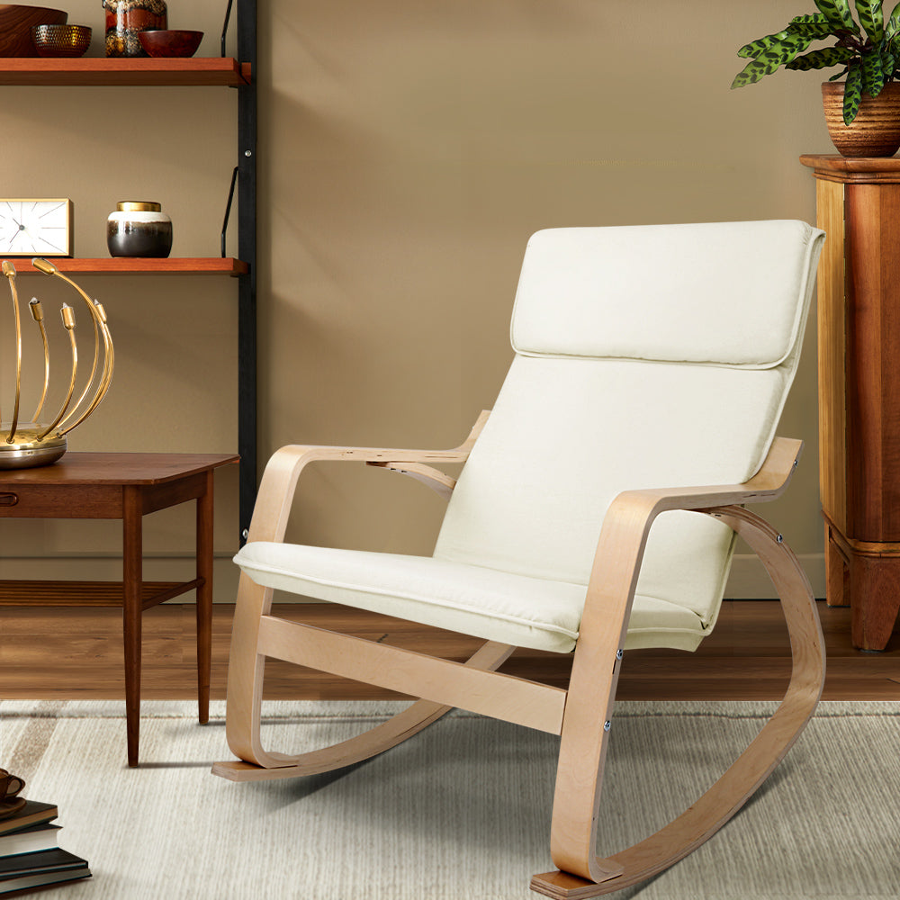 Artiss Rocking Armchair Bentwood Frame Aero - Cosy Abode