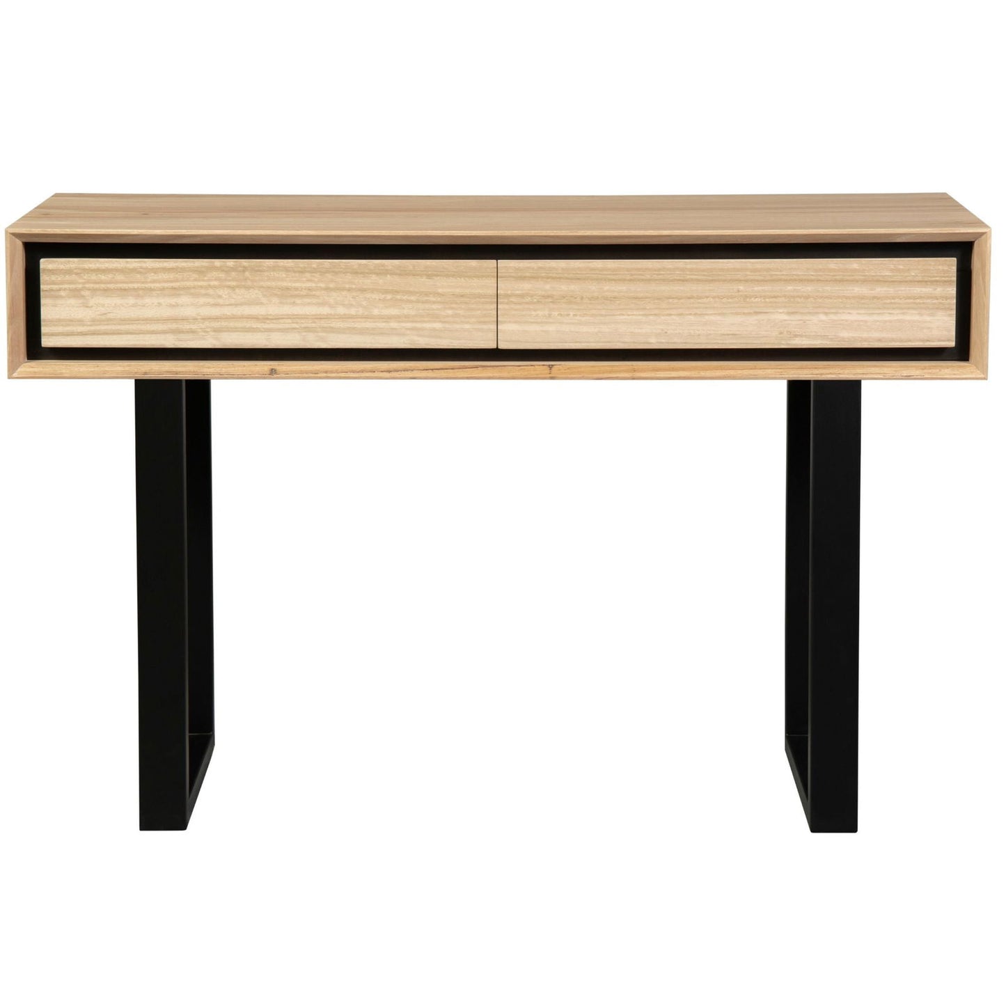 Aconite Console Hallway Entry Table 120cm Solid Messmate Timber Wood - Natural - Cosy Abode