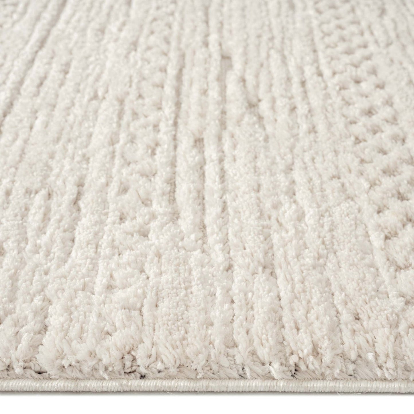 Addie Soft Pile Rug - Ivory - 200x290 - Cosy Abode