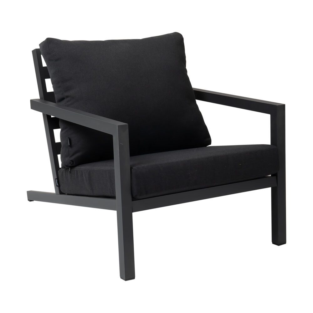 Aidan Garden Furniture Set in Slate Grey — 5 pieces - Cosy Abode