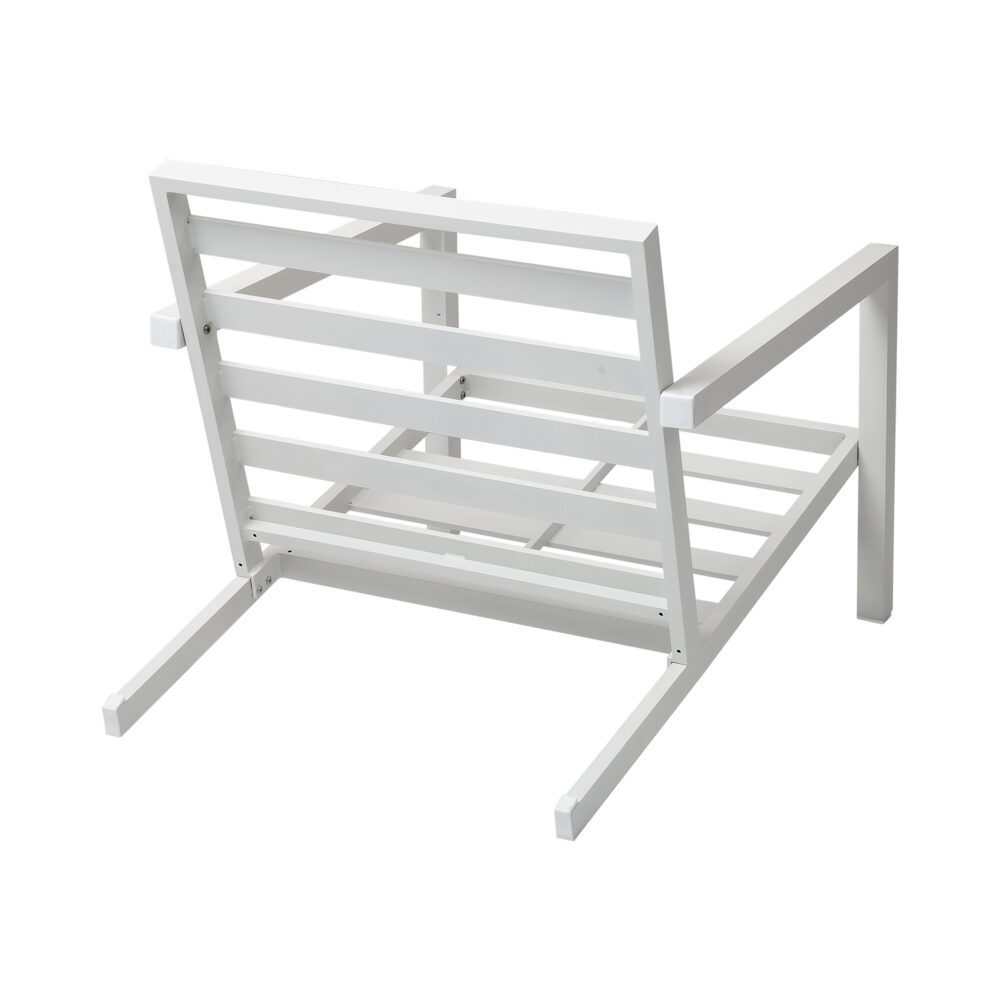 Aidan Garden Furniture Set in White — 5 pieces - Cosy Abode