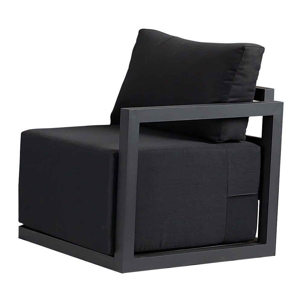 Alfresco 5-Seater Deep-Seated Patio Set – Charcoal Grey - Cosy Abode