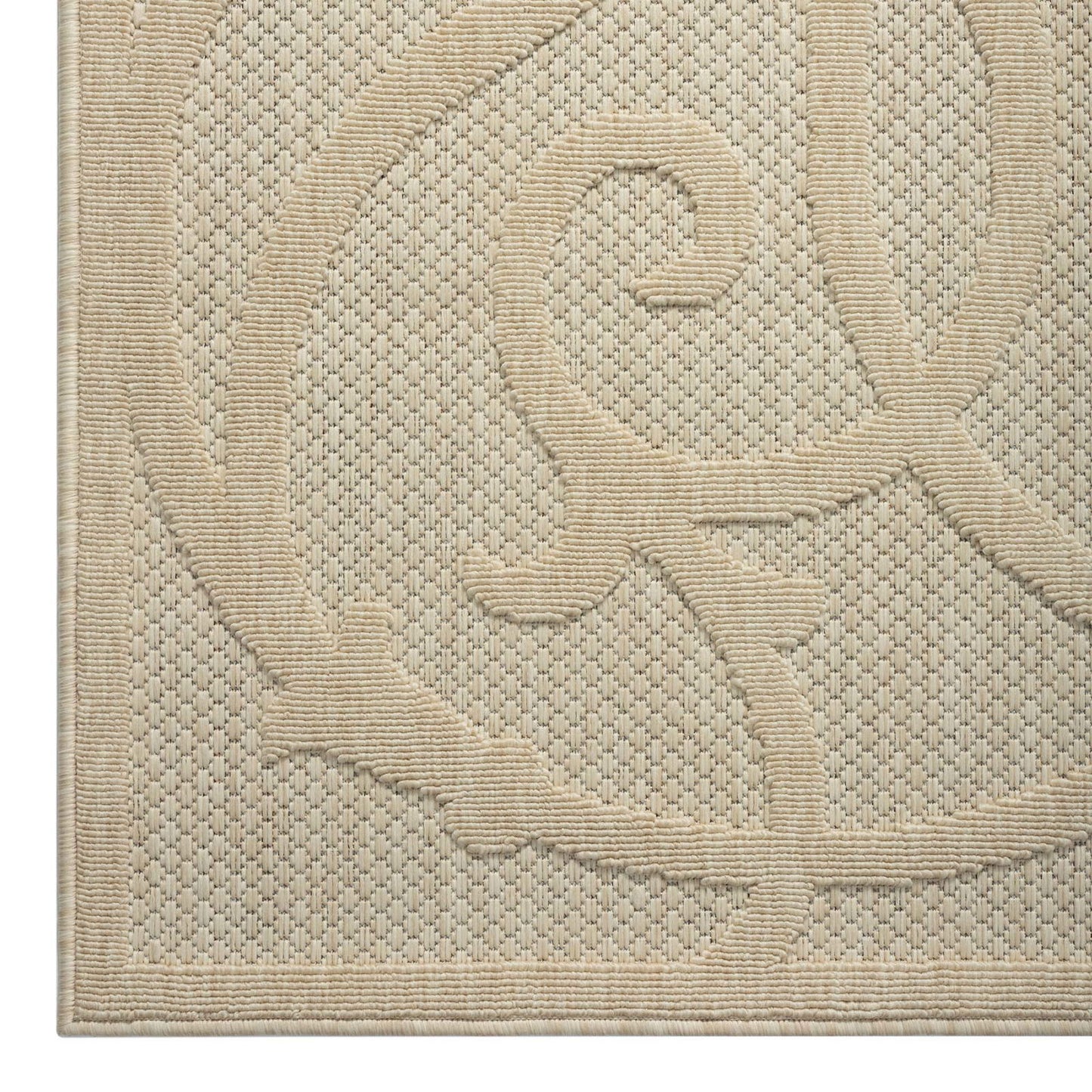 Alpha Outdoor Rug - Cream - 200x290 - Cosy Abode
