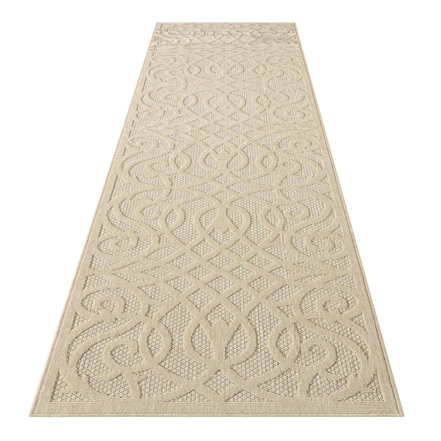 Alpha Outdoor Rug - Cream - 240x330 - Cosy Abode