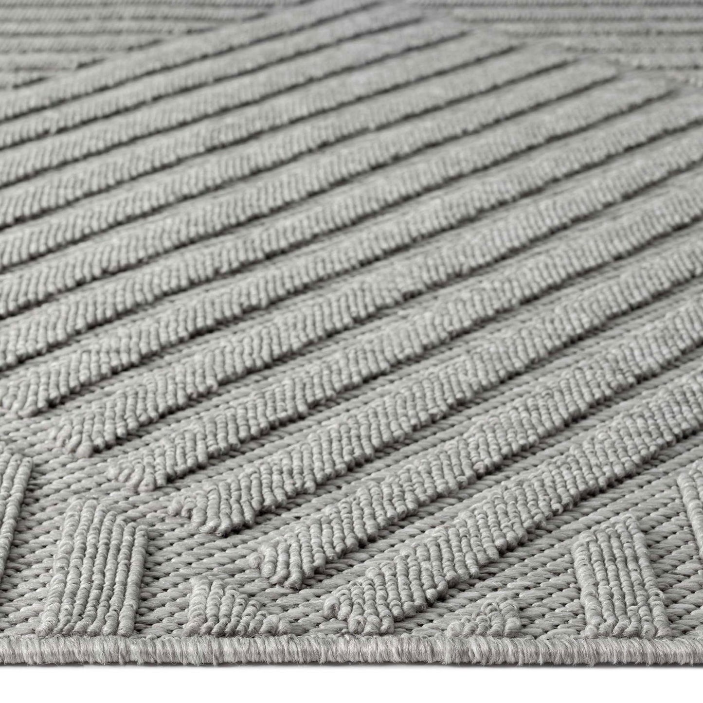 Alpha Outdoor Rug - Light Grey - 160x230 - Cosy Abode