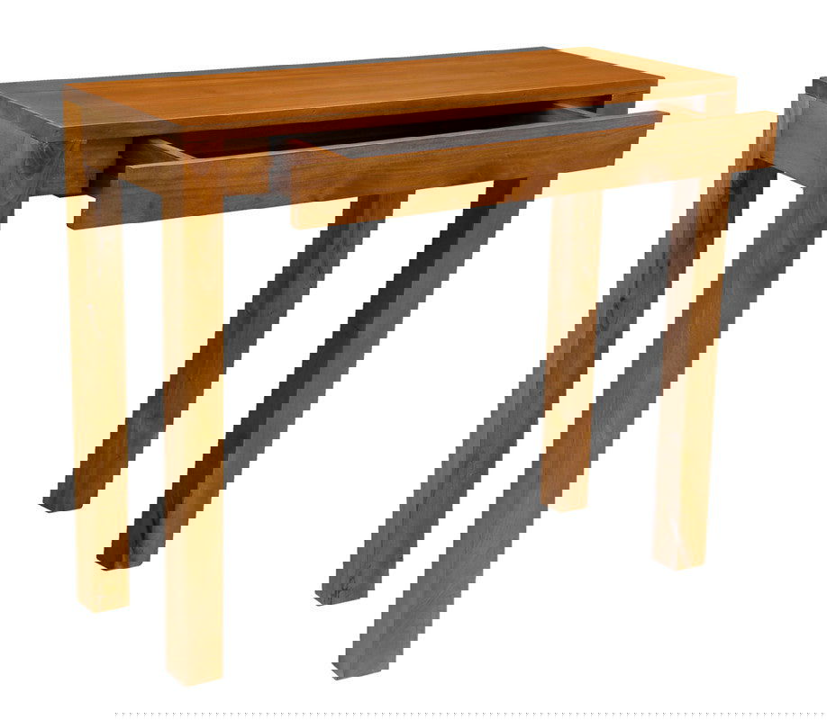 Amsterdam 1 Drawer Sofa Table (Light Pecan) - Cosy Abode