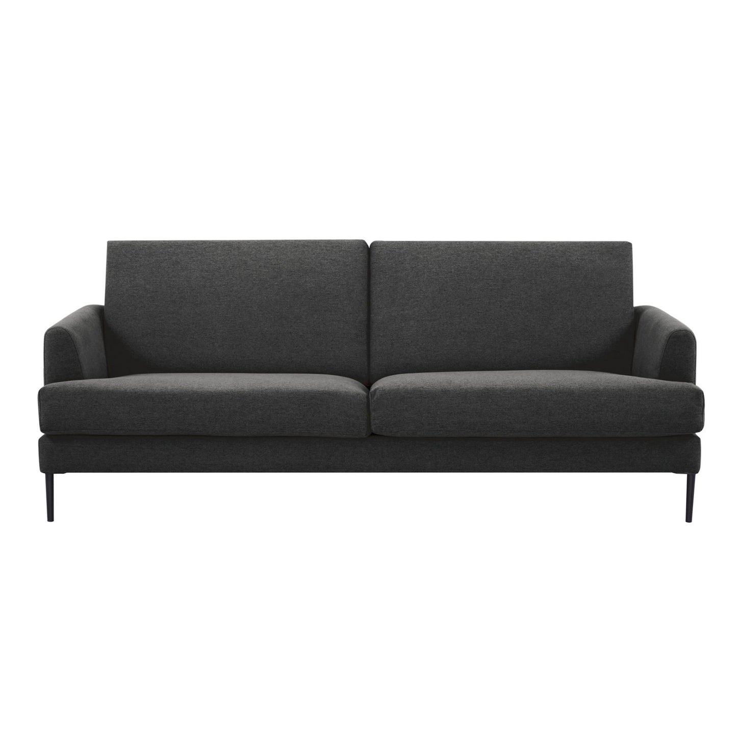 Ariya 3 Seater Sofa Fabric Uplholstered Lounge Couch - Charcoal - Cosy Abode