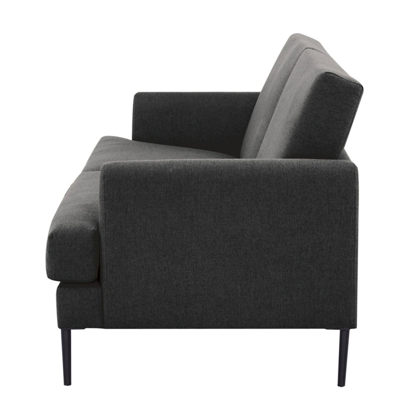 Ariya 3 Seater Sofa Fabric Uplholstered Lounge Couch - Charcoal - Cosy Abode