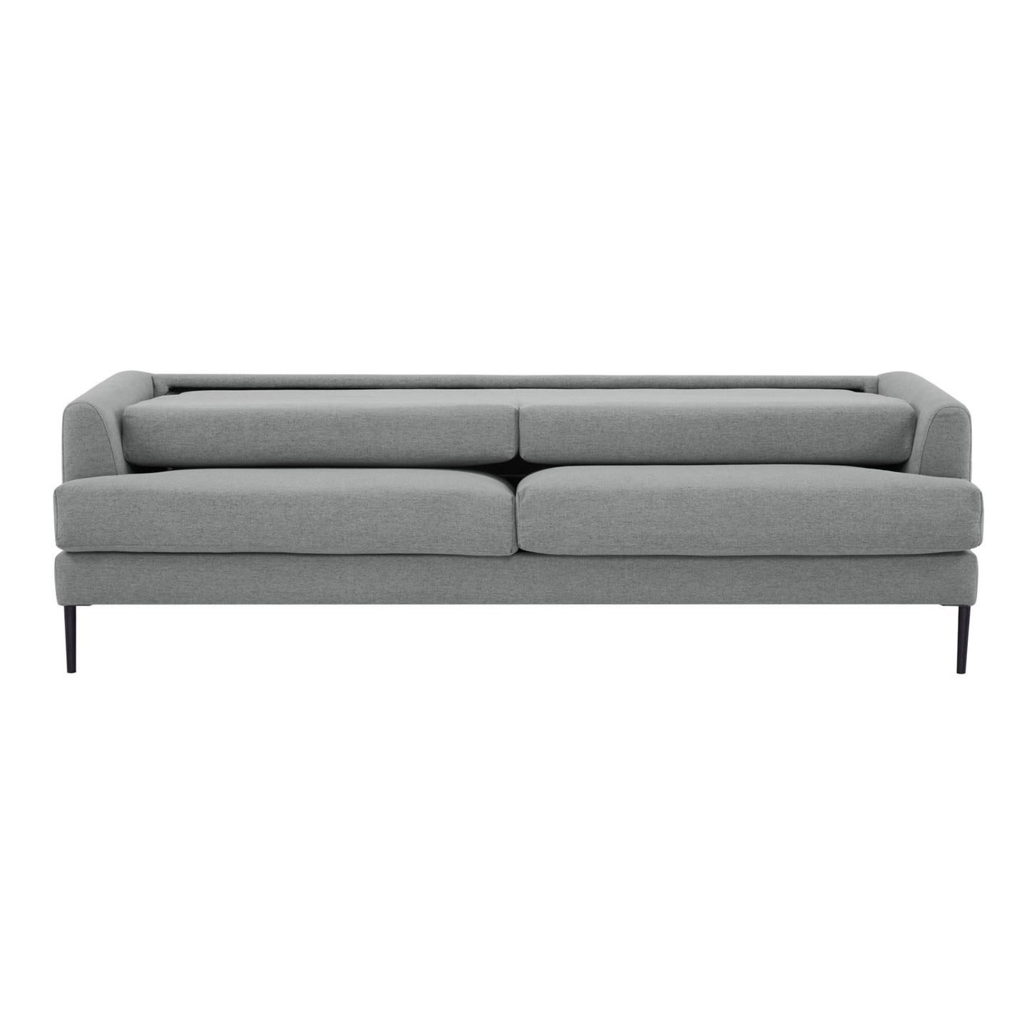 Ariya 3 Seater Sofa Fabric Uplholstered Lounge Couch - Light Grey - Cosy Abode