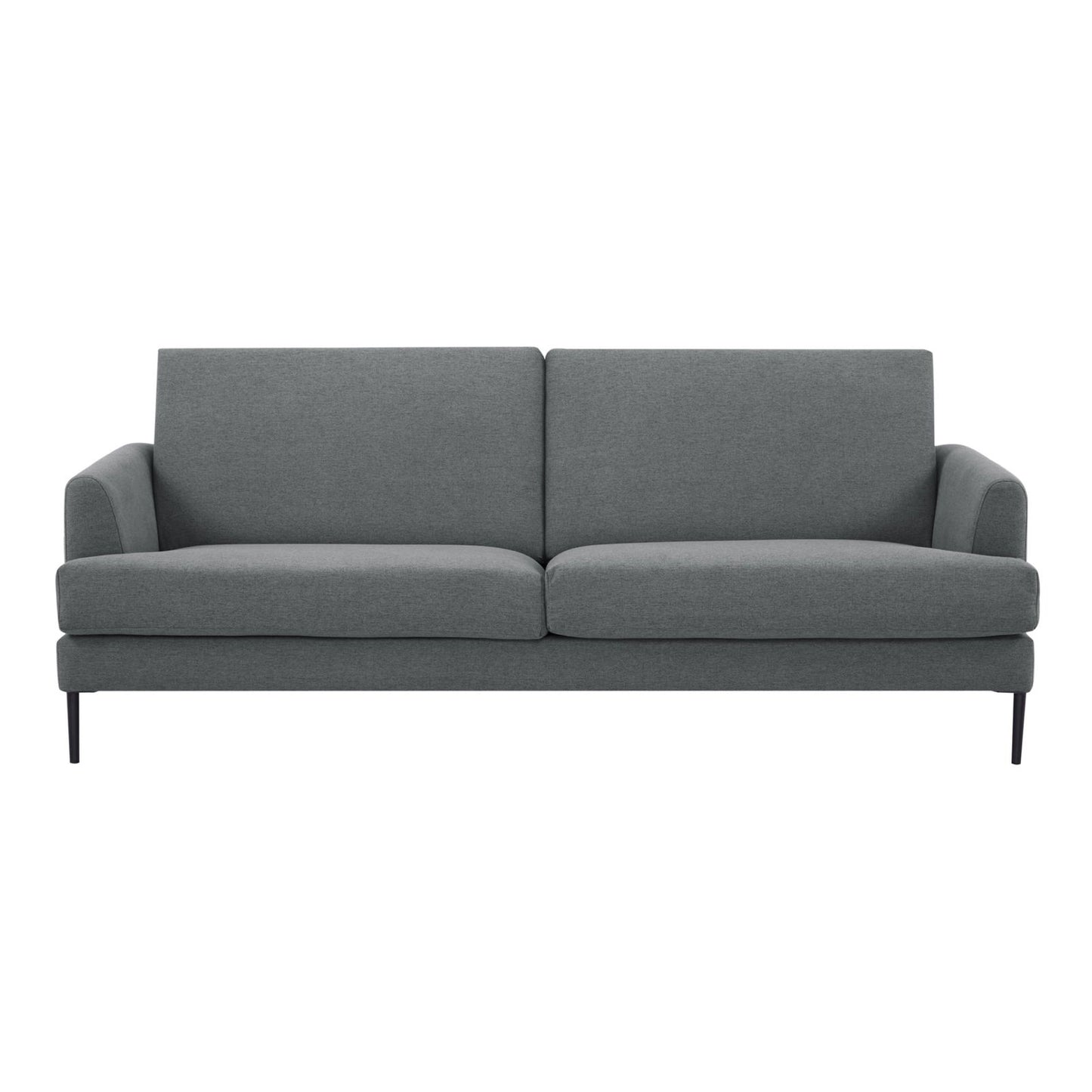 Ariya 3 Seater Sofa Fabric Uplholstered Lounge Couch - Mid Grey - Cosy Abode