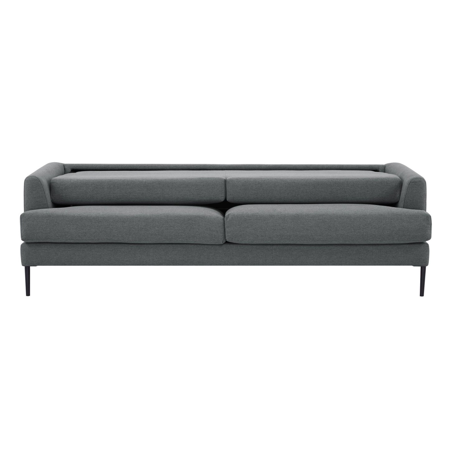 Ariya 3 Seater Sofa Fabric Uplholstered Lounge Couch - Mid Grey - Cosy Abode