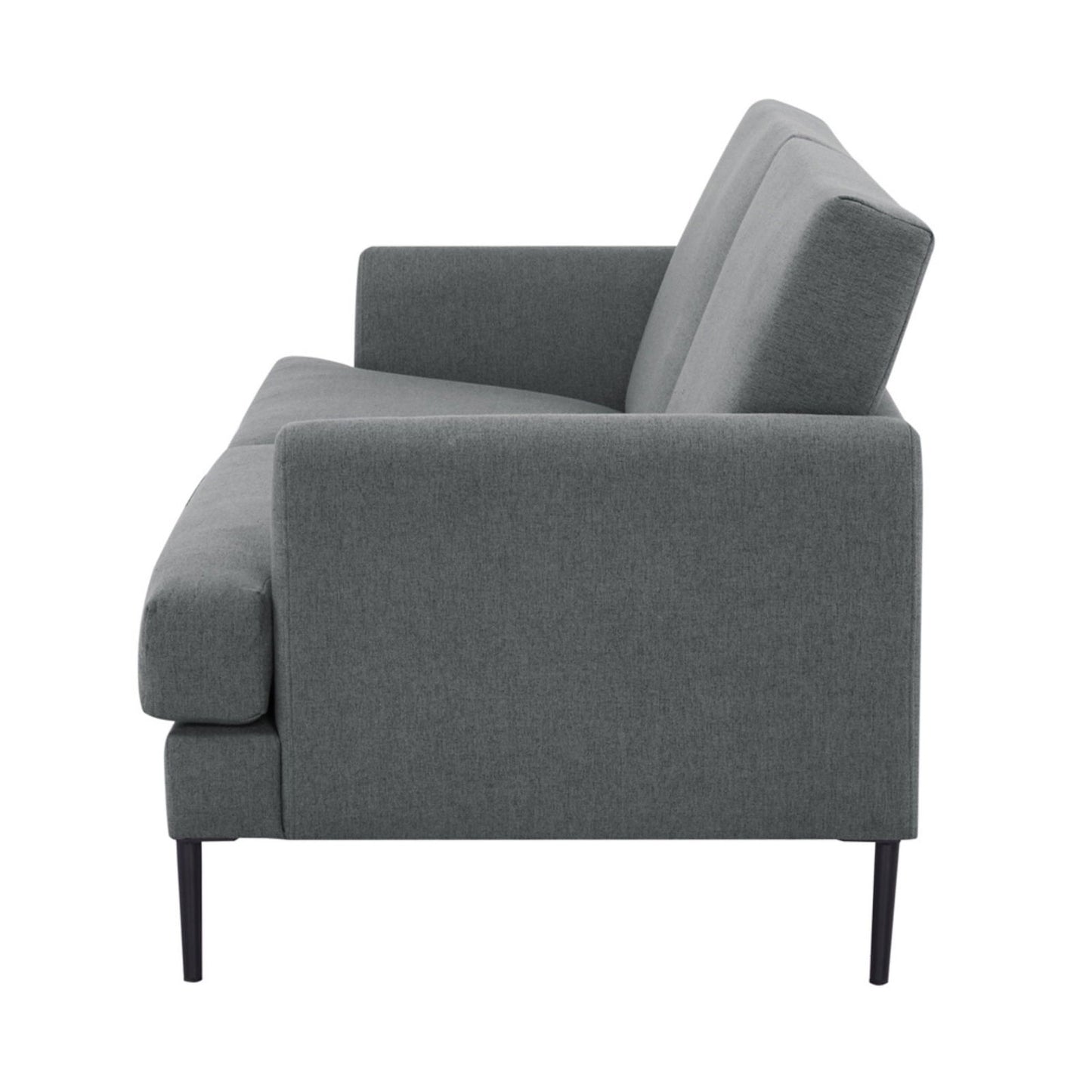 Ariya 3 Seater Sofa Fabric Uplholstered Lounge Couch - Mid Grey - Cosy Abode