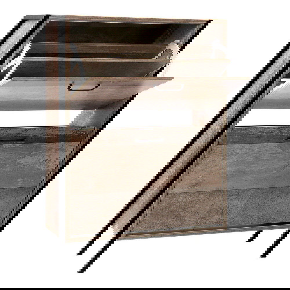 Artiss 12 Pair Wooden Vintage Shoe Rack Storage Cabinet - Wood - Cosy Abode