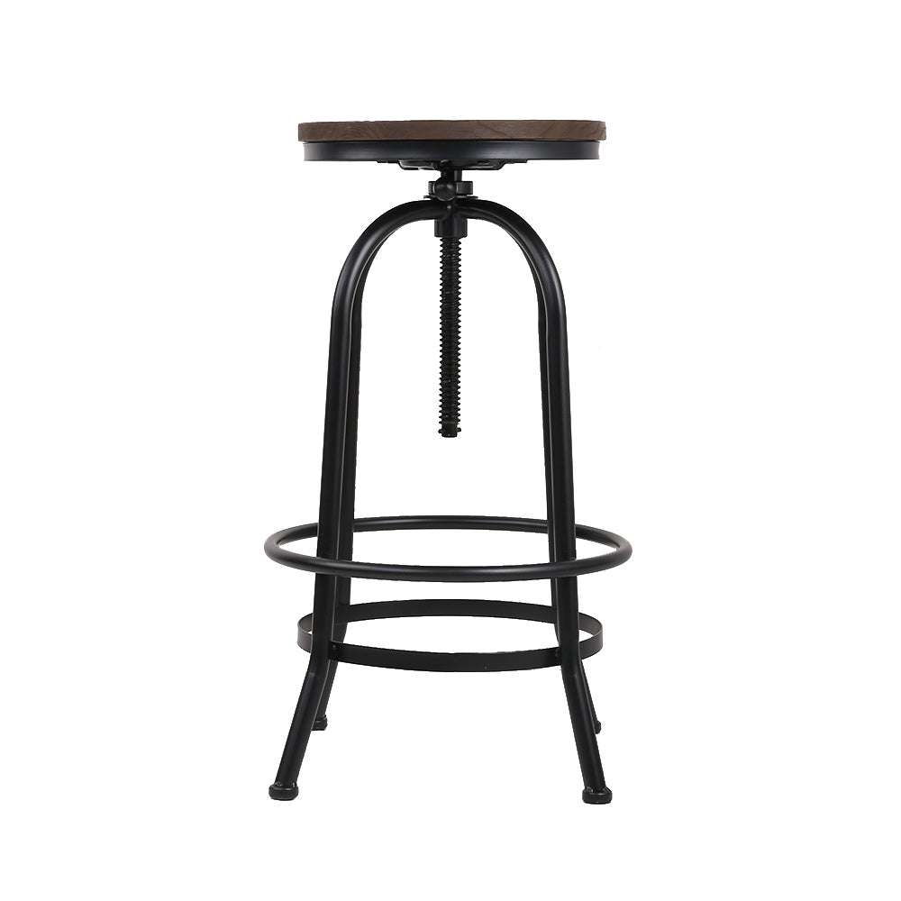 Artiss 2x Bar Stools Adjustable Wood Chairs - Cosy Abode