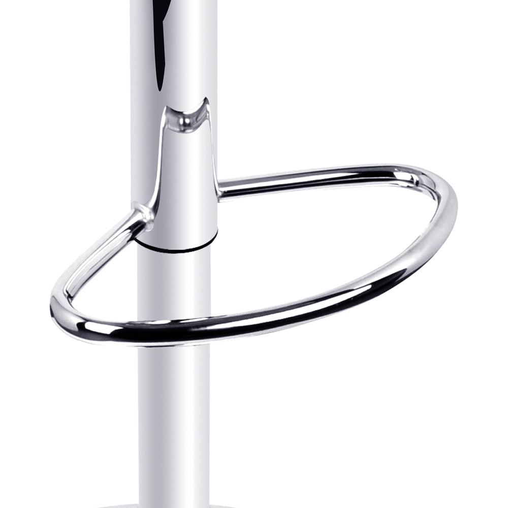 Artiss 2x Bar Stools Fabric Gas Lift Grey - Cosy Abode