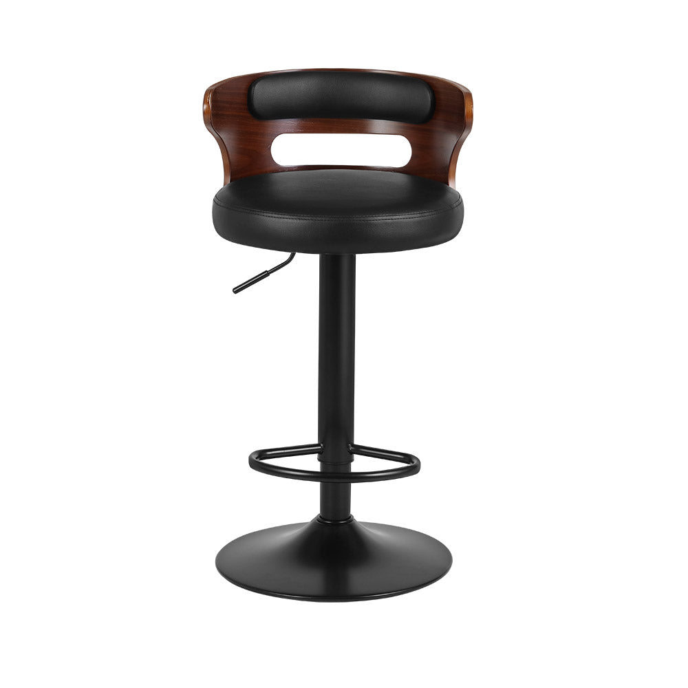 Artiss 2x Bar Stools Gas Lift Faux Leather - Cosy Abode