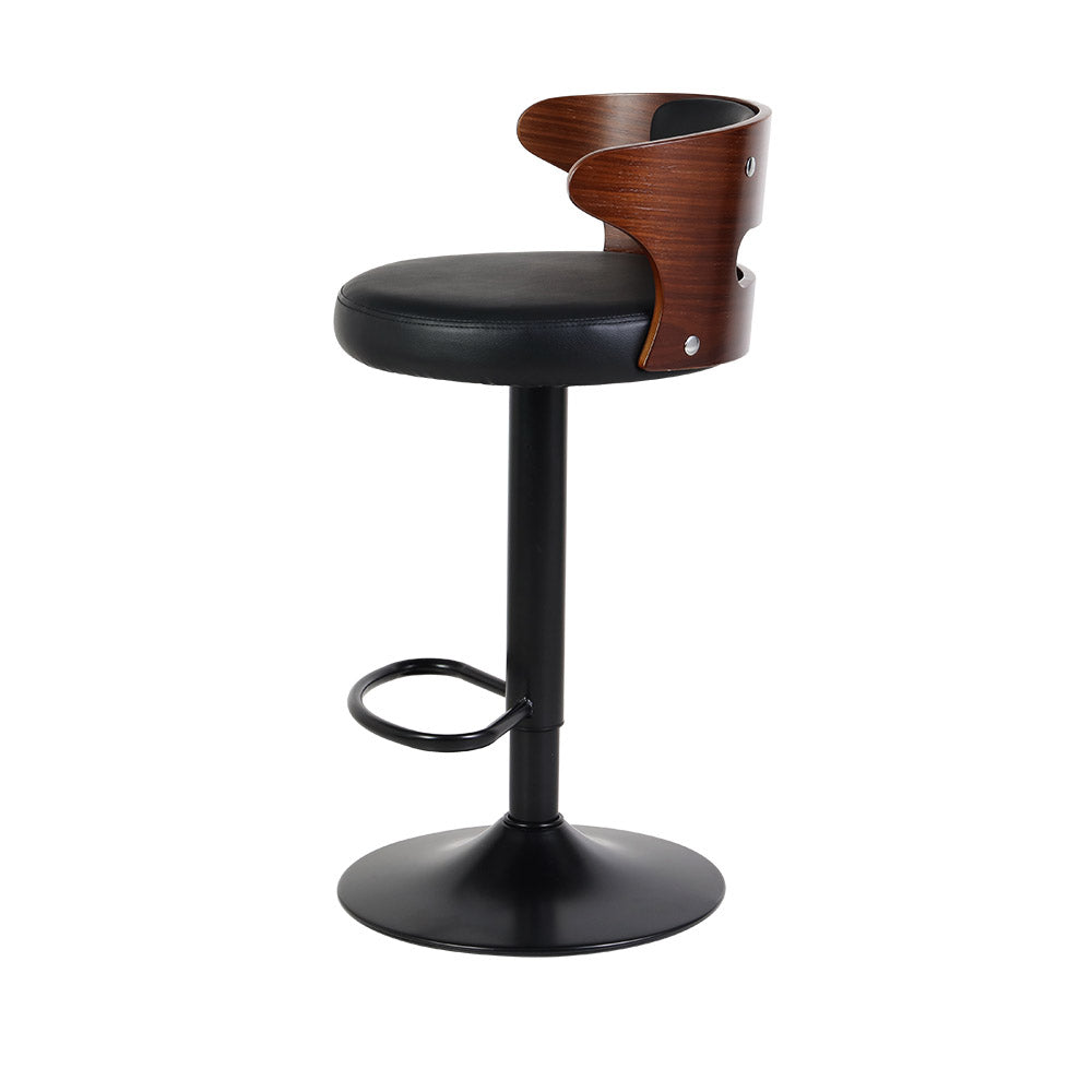 Artiss 2x Bar Stools Gas Lift Faux Leather - Cosy Abode