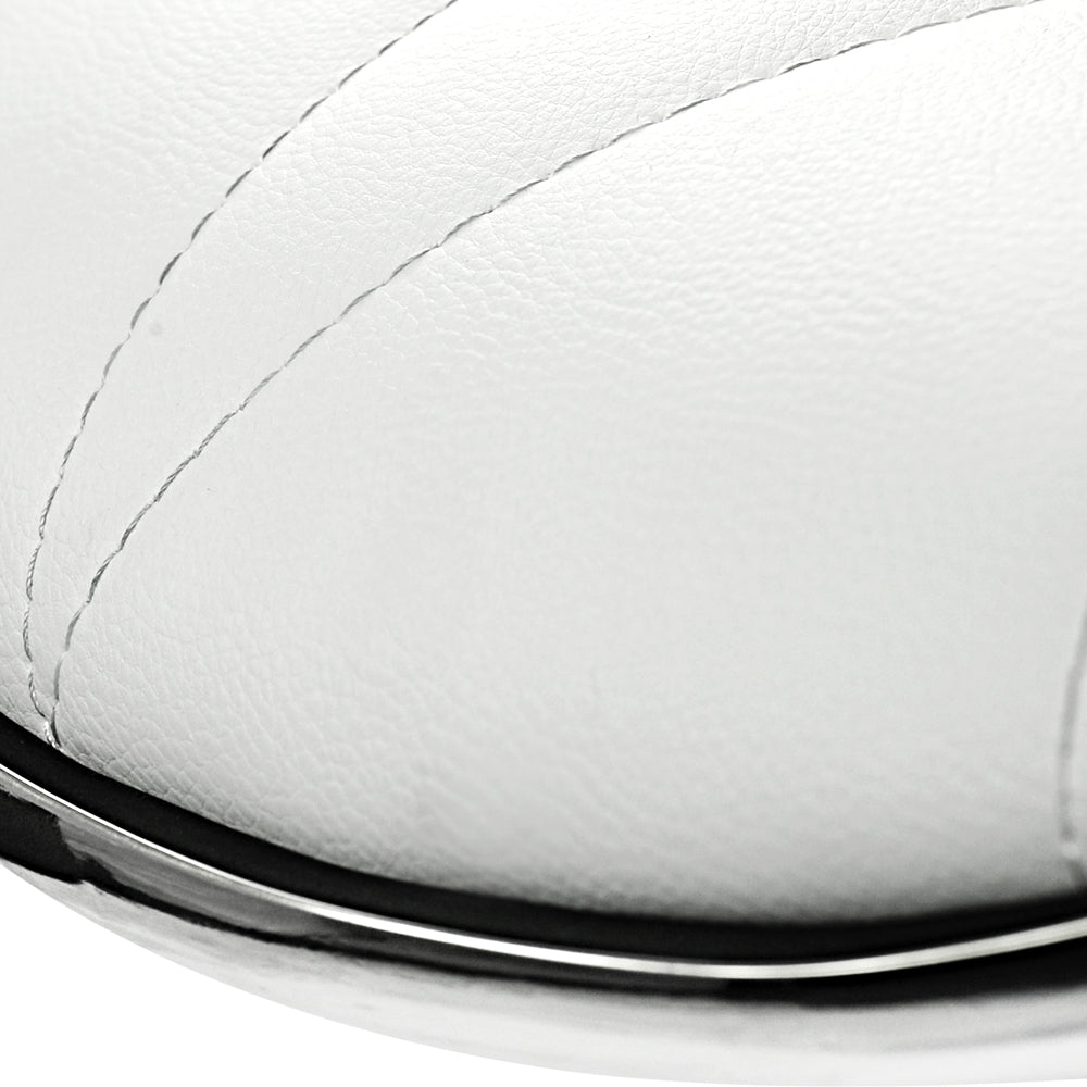 Artiss 2x Bar Stools Gas Lift Leather Seat White - Cosy Abode