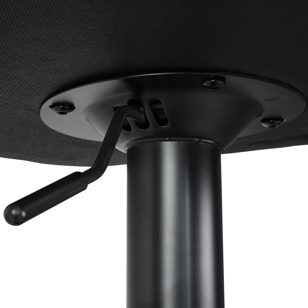 Artiss 2x Bar Stools Kitchen Swivel Bar Stool Gas Lift Chairs Barstools Black - Cosy Abode