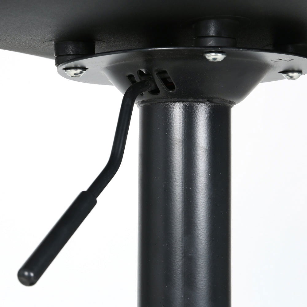 Artiss 2x Bar Stools Padded Seat Gas Lift Black - Cosy Abode