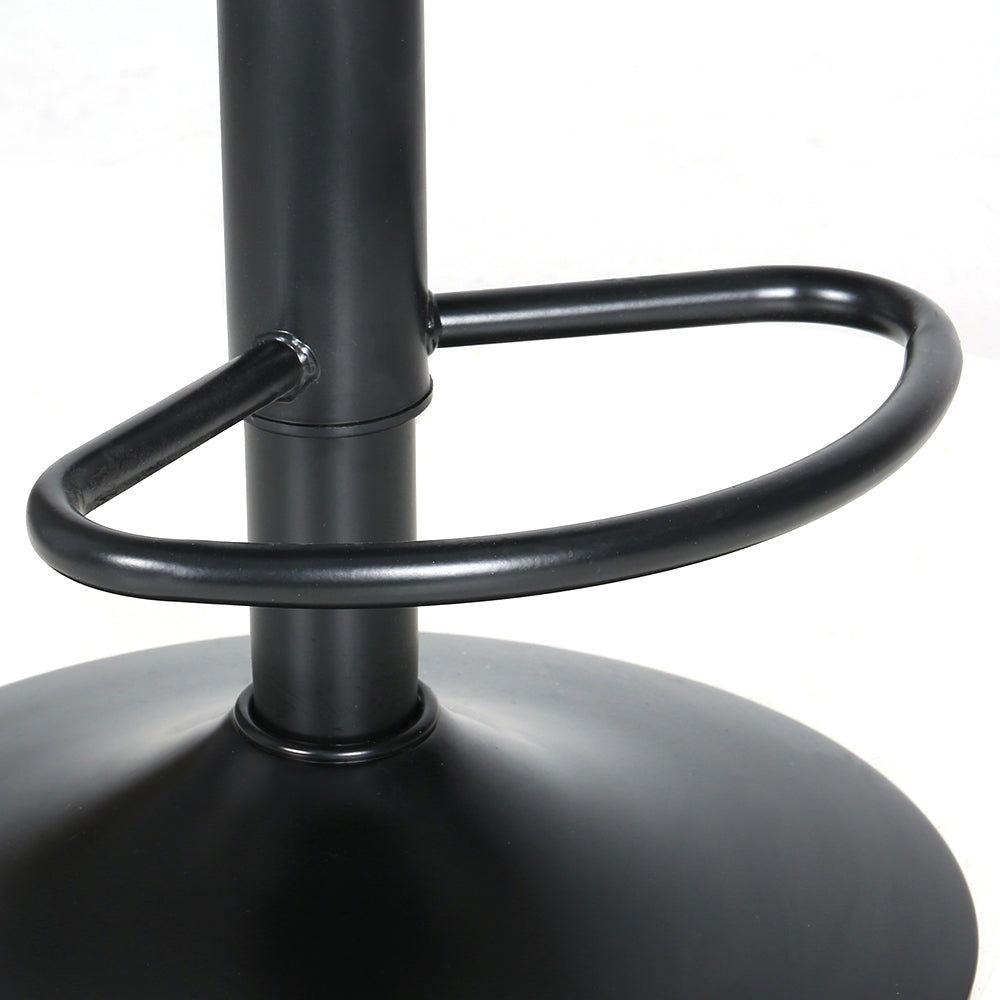 Artiss 2x Bar Stools Padded Seat Gas Lift Black - Cosy Abode
