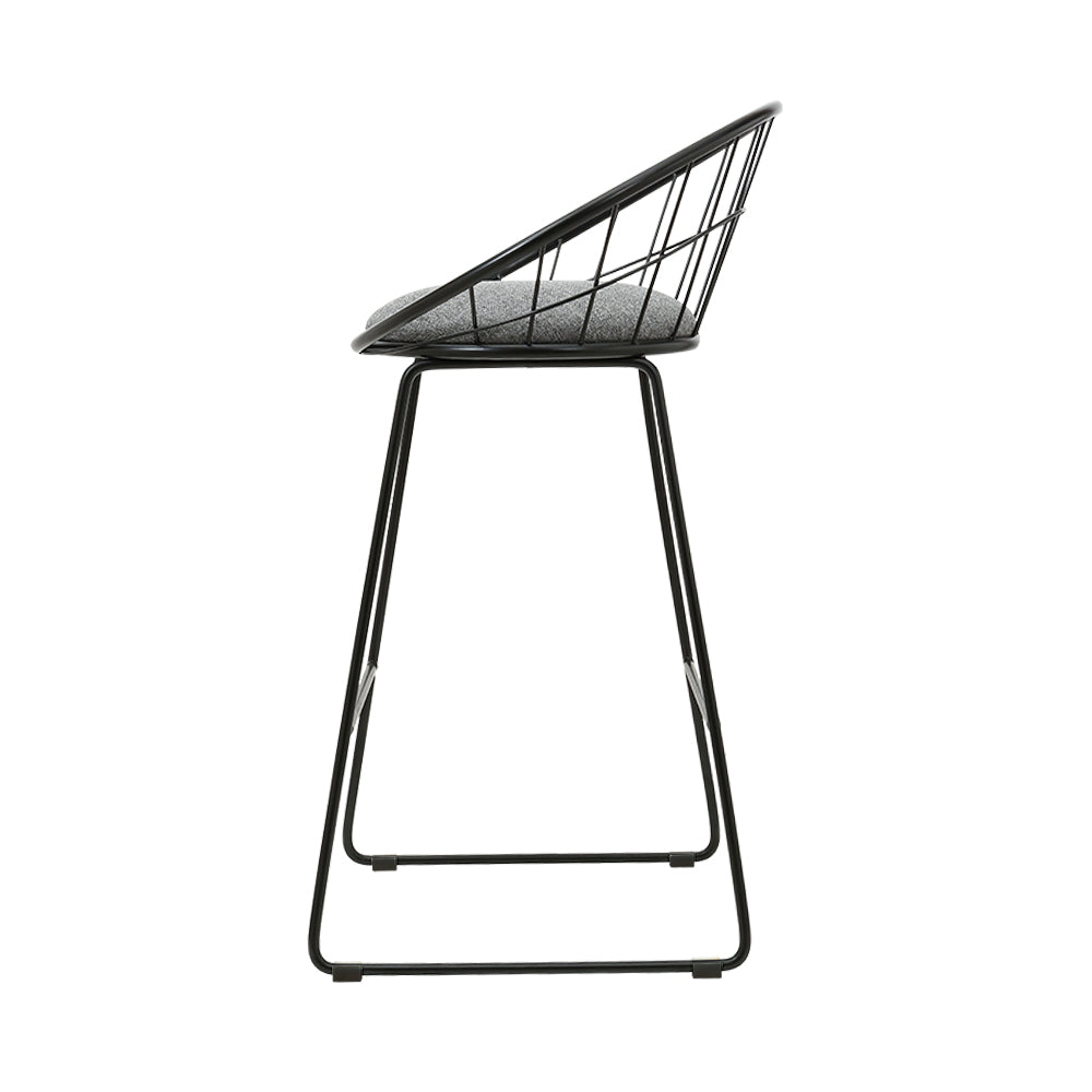Artiss 2x Bar Stools Padded Seat Metal - Cosy Abode