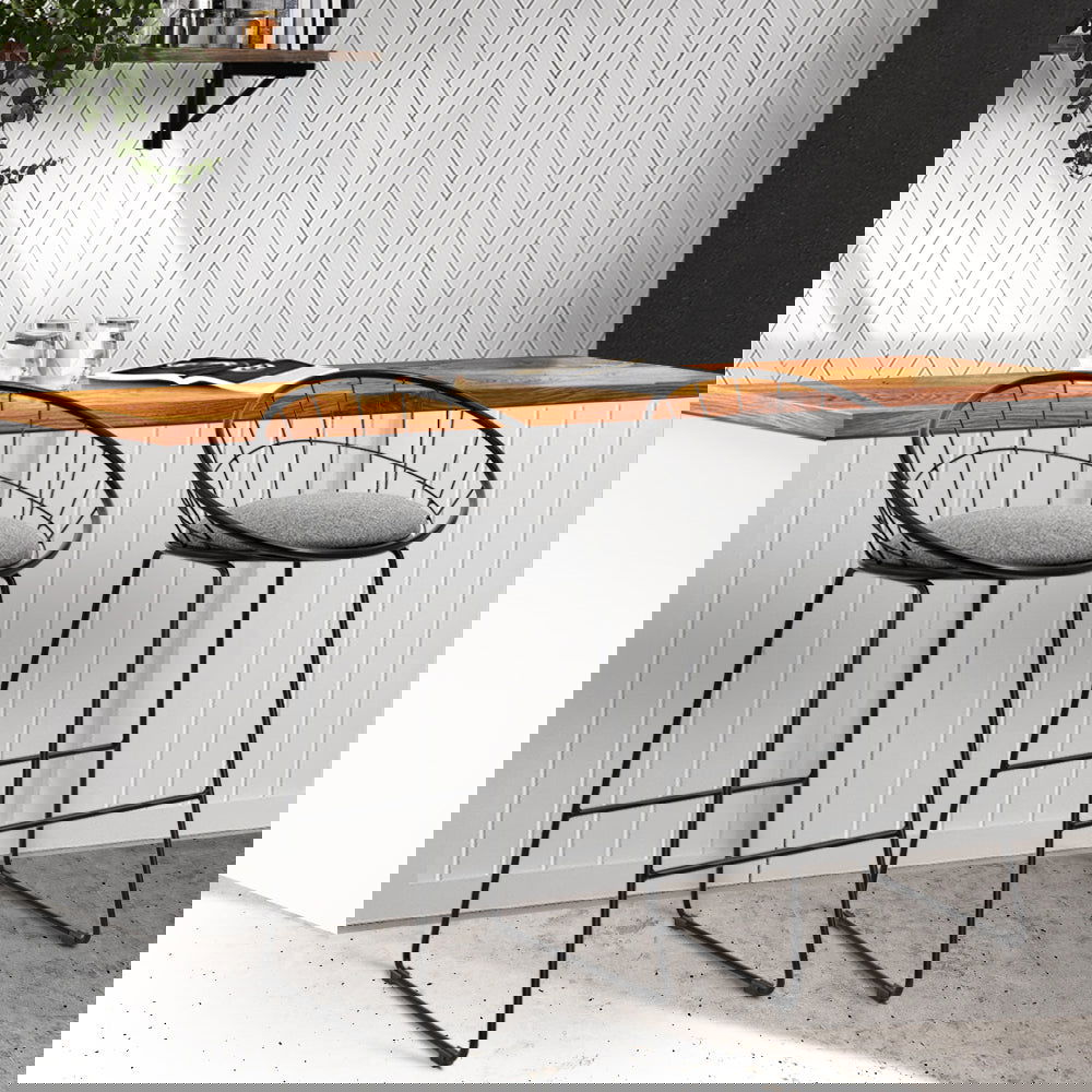 Artiss 2x Bar Stools Padded Seat Metal - Cosy Abode