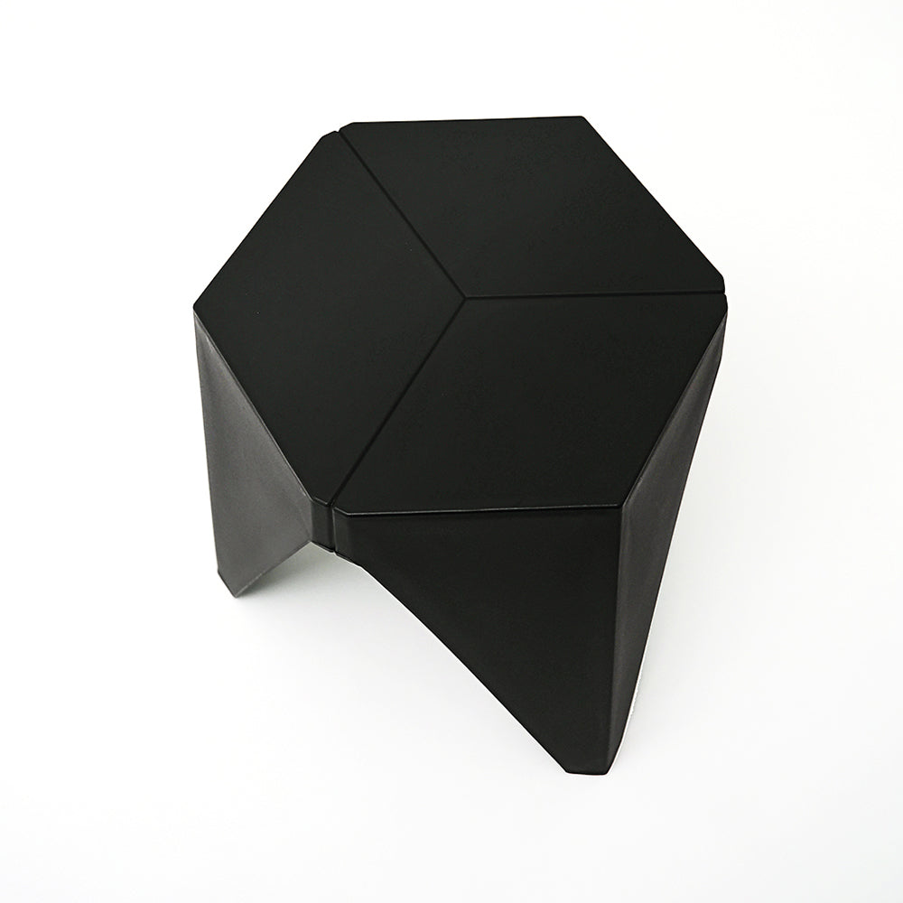 Artiss 2x Bar Stools Puzzle Plastic Foot Stool Black - Cosy Abode
