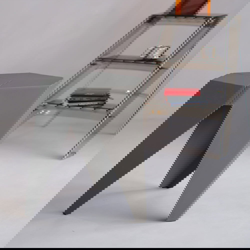 Artiss 2x Bar Stools Puzzle Plastic Foot Stool Grey - Cosy Abode