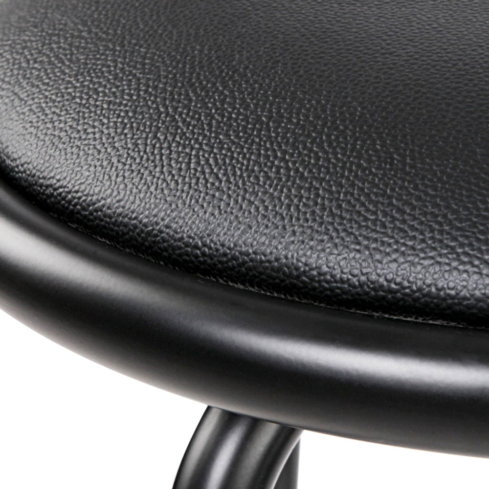 Artiss 2x Bar Stools Swivel Leather Padded Metal - Cosy Abode