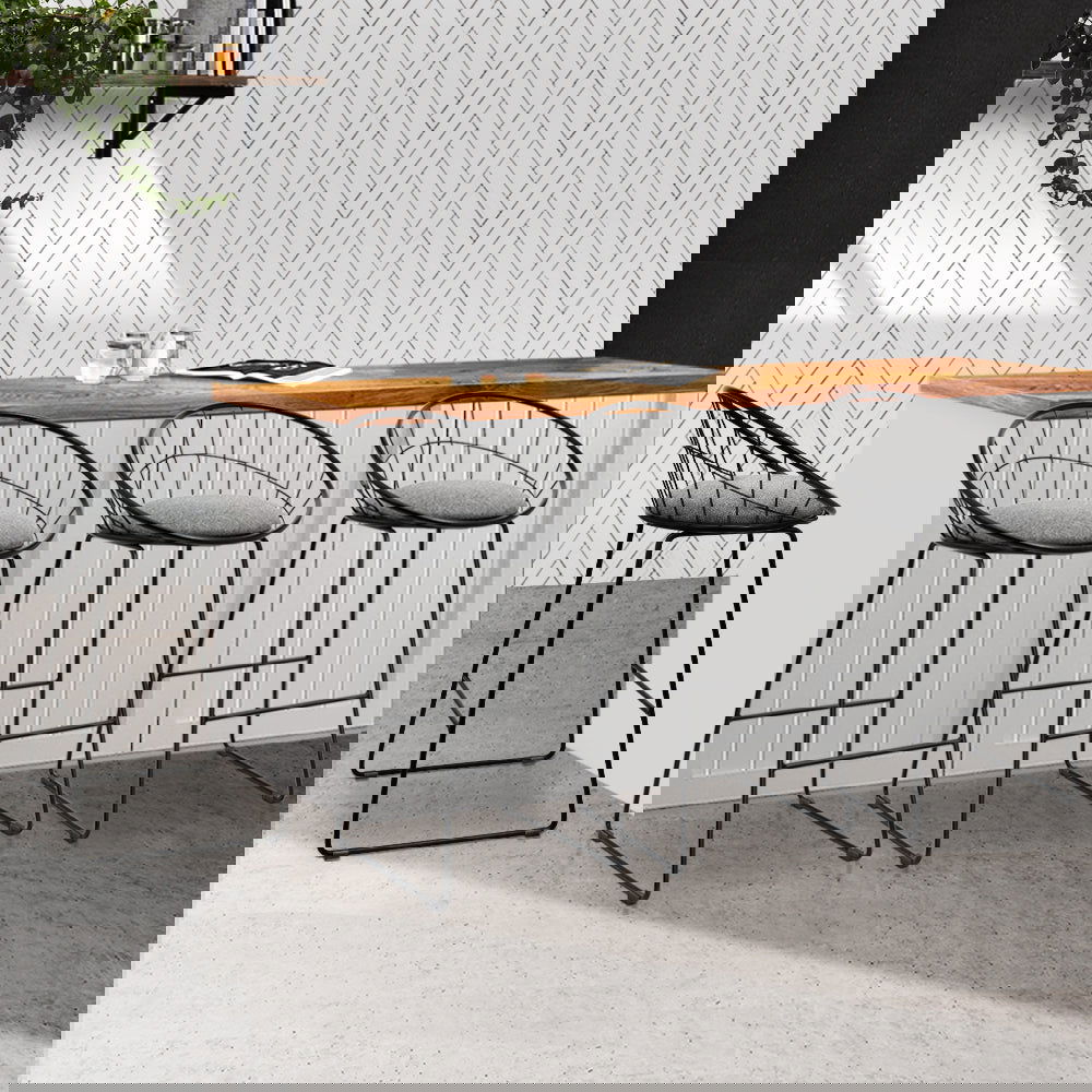 Artiss 4x Bar Stools Padded Seat Metal - Cosy Abode