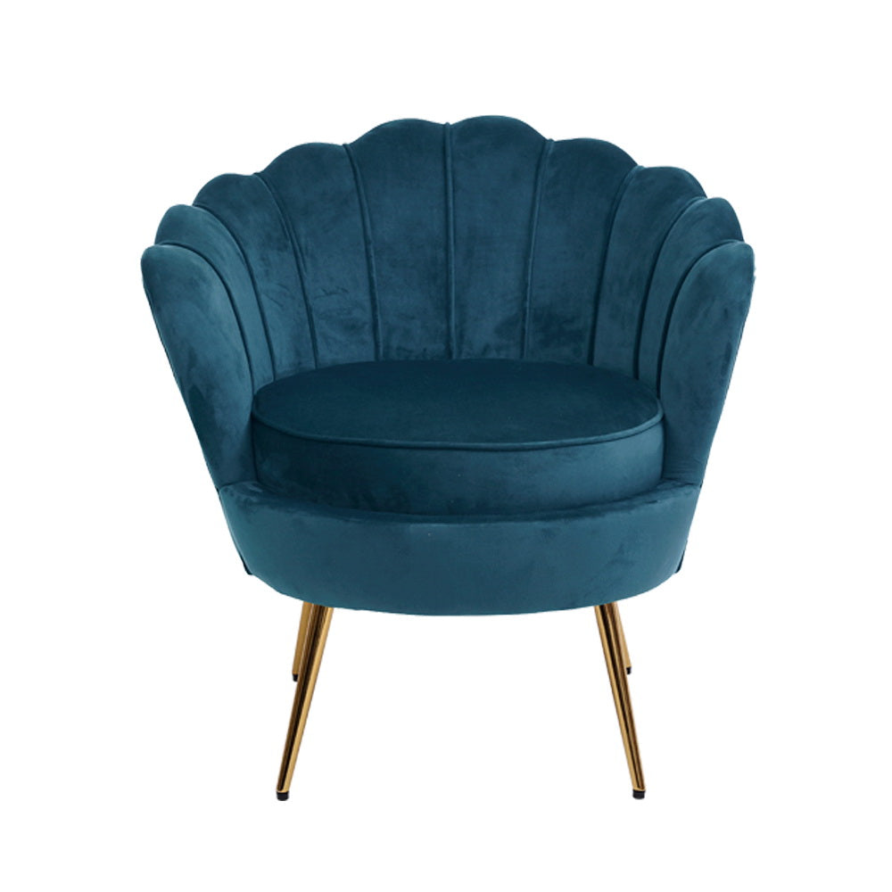 Artiss Armchair Velvet Blue Callista - Cosy Abode