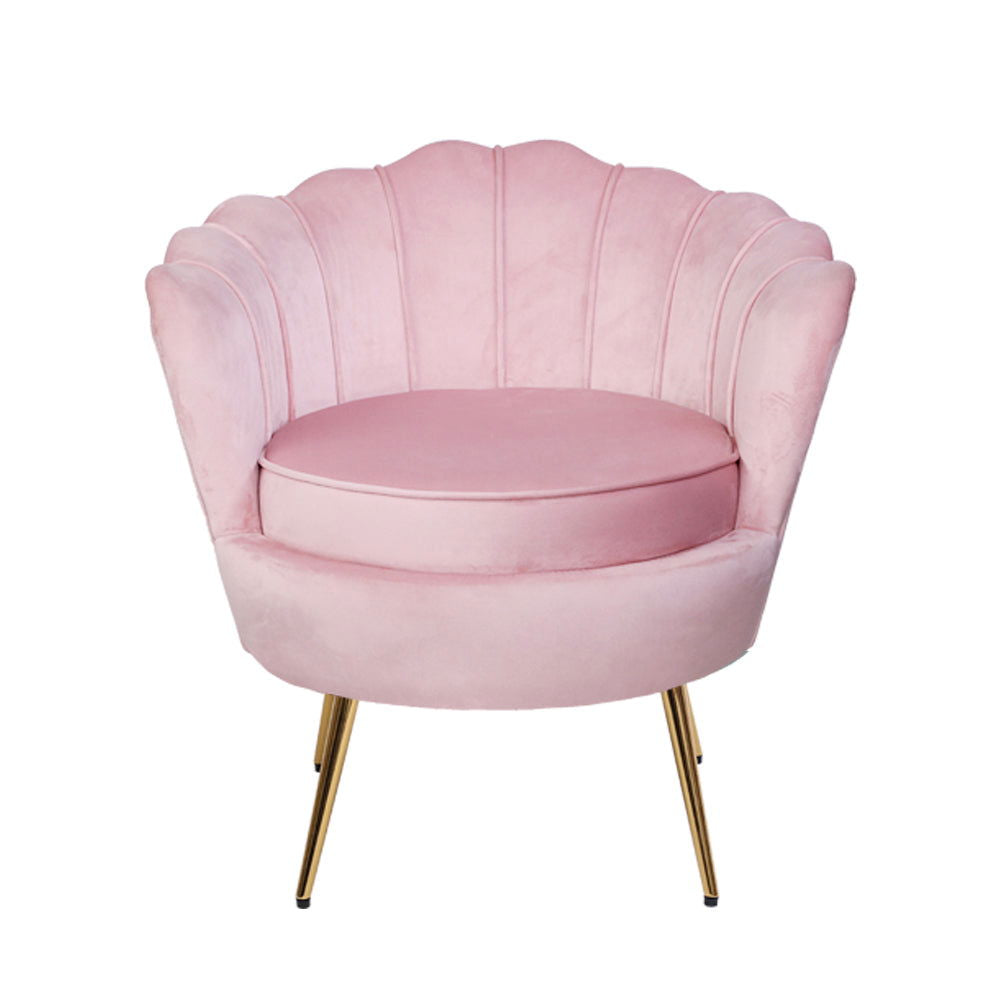 Artiss Armchair Velvet Pink Callista - Cosy Abode