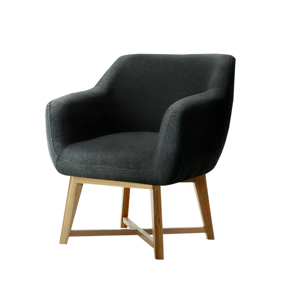 Artiss Aston Tub Accent Chair Charcoal - Cosy Abode