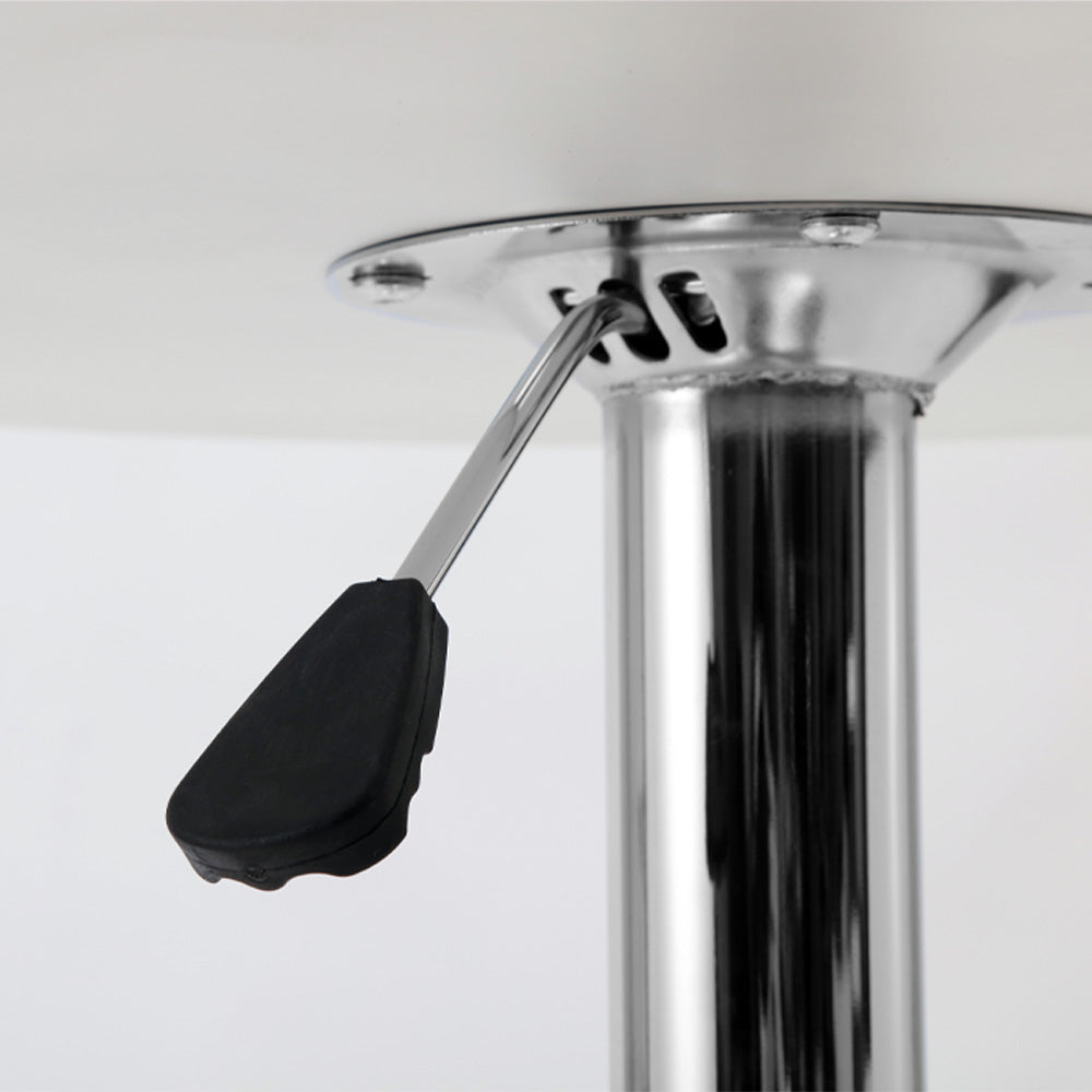 Artiss Bar Table Gas Lift Round White - Cosy Abode