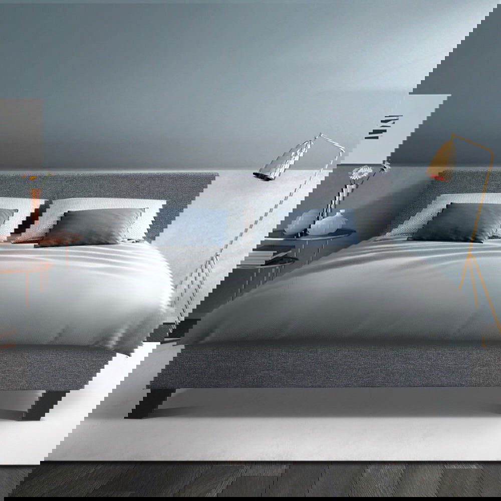 Artiss Bed Frame Double Size Grey NEO - Cosy Abode