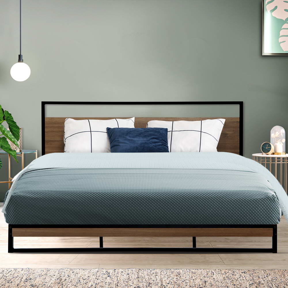 Artiss Bed Frame King Size Metal Frame DANE - Cosy Abode