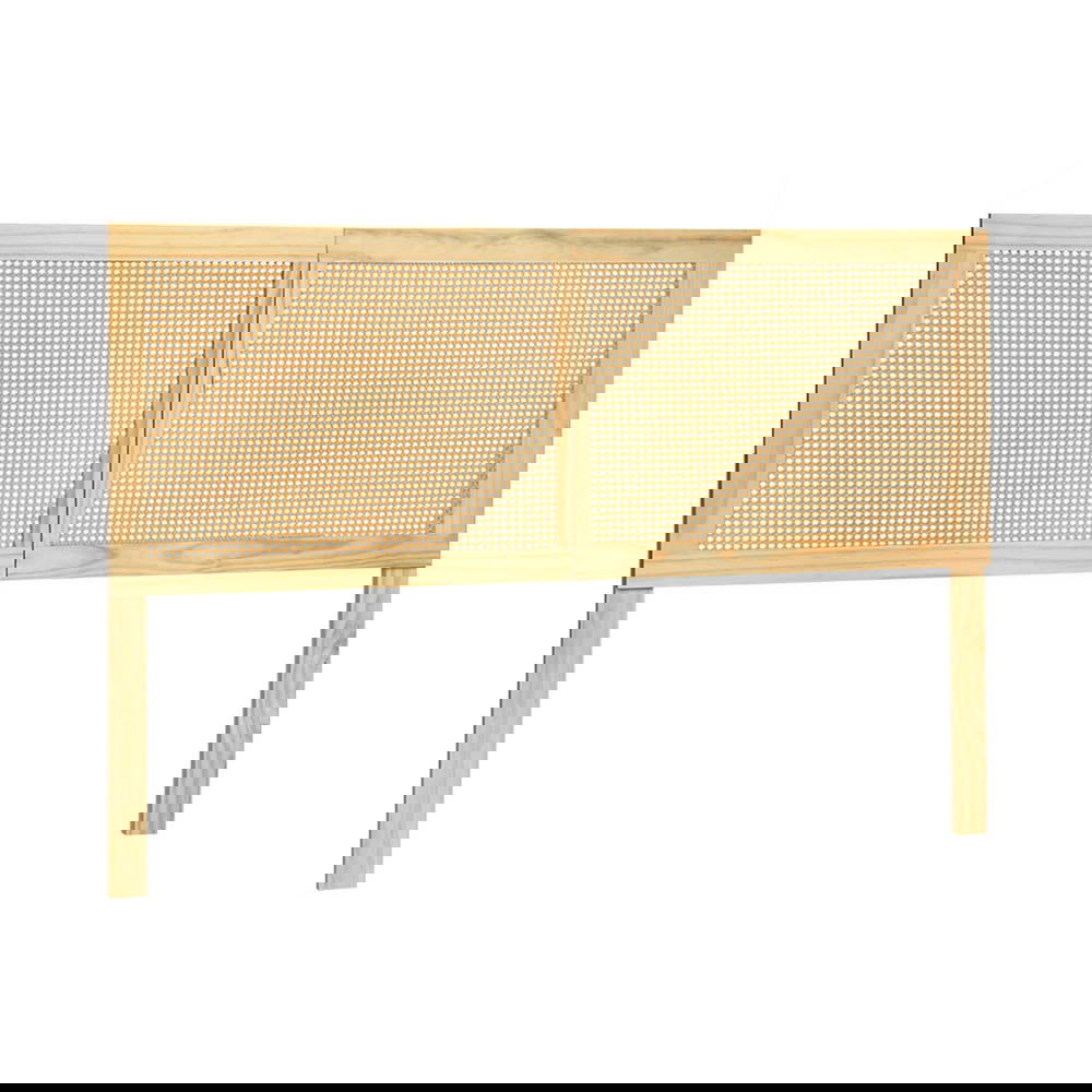 Artiss Bed Head Headboard Double Rattan - RIBO Pine - Cosy Abode