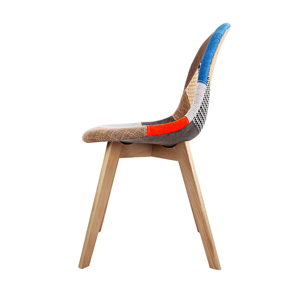 Artiss Dining Chairs Set of 2 Fabric Retro Replica DSW - Cosy Abode