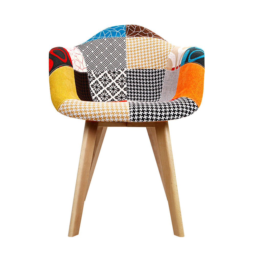 Artiss Dining Chairs Set of 2 Fabric Retro Replica DSW - Cosy Abode