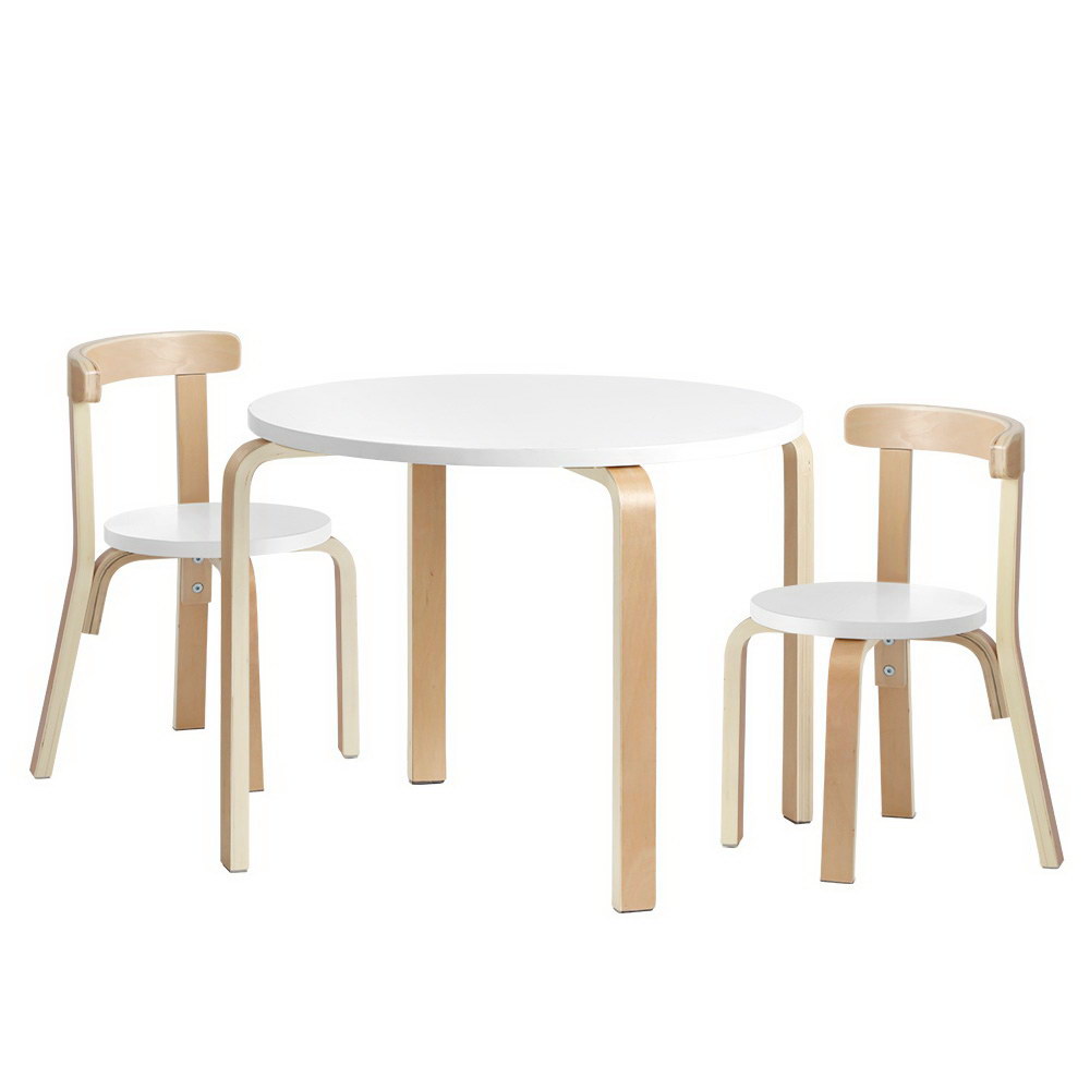 Keezi 3PCS Kids Table and Chairs Set Activity Toy Play Desk - Cosy Abode