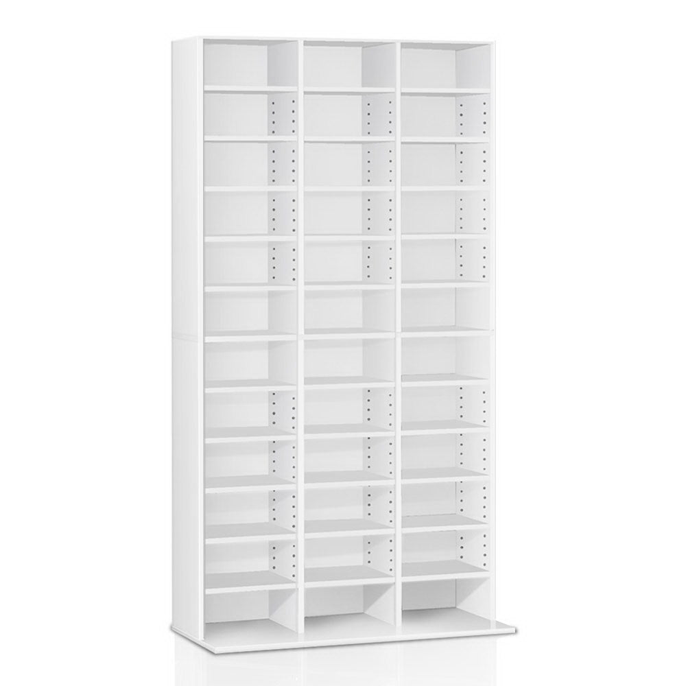 Artiss Bookshelf CD Storage Rack - BERT White - Cosy Abode