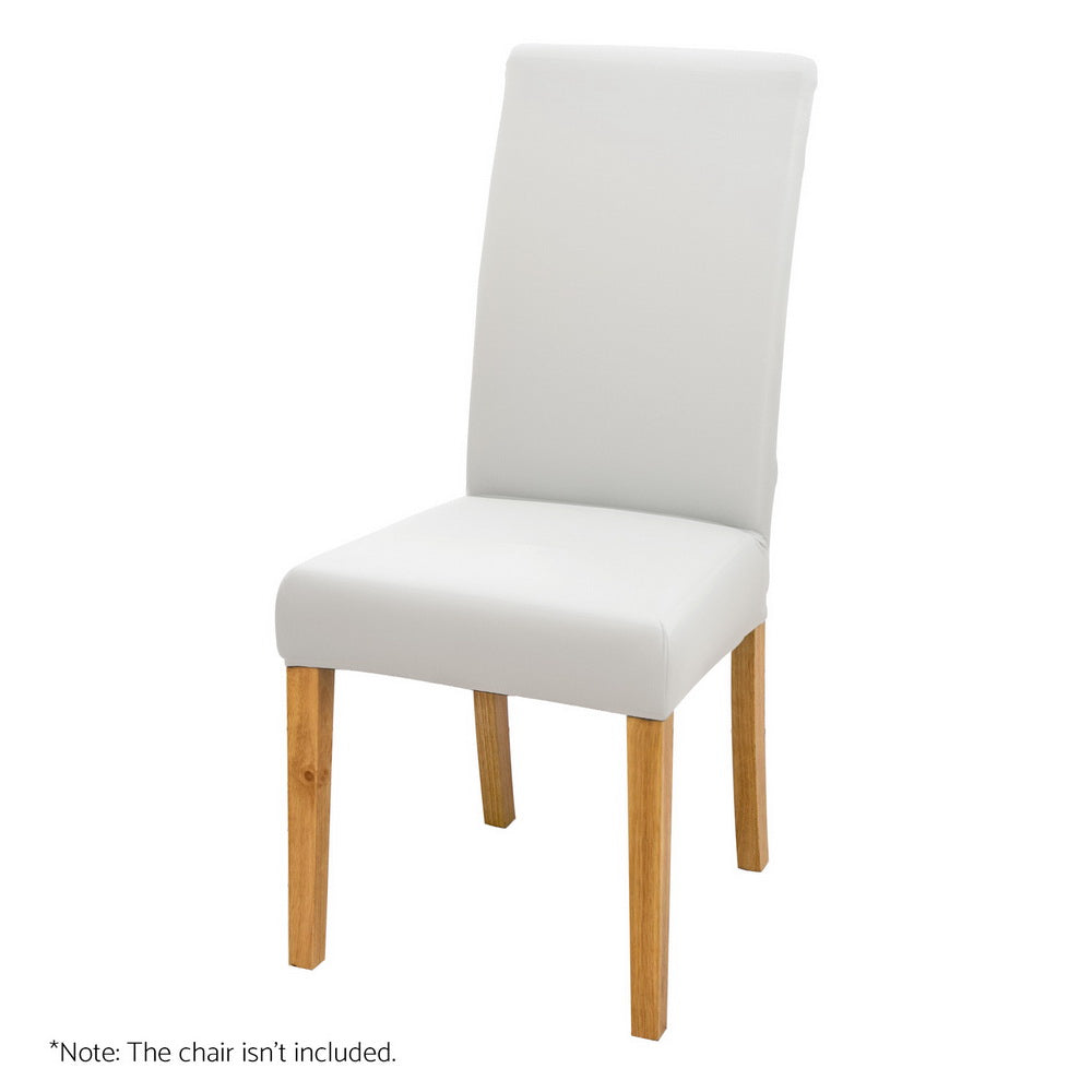 Artiss Dining Chair Covers 4x Slipcovers Spandex Stretch Banquet Wedding White - Cosy Abode