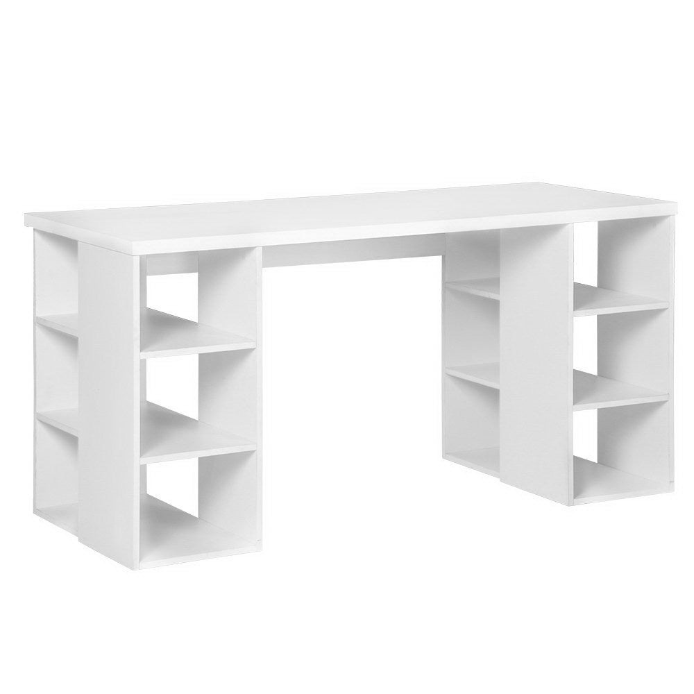 Artiss Computer Desk Bookshelf White 150CM - Cosy Abode