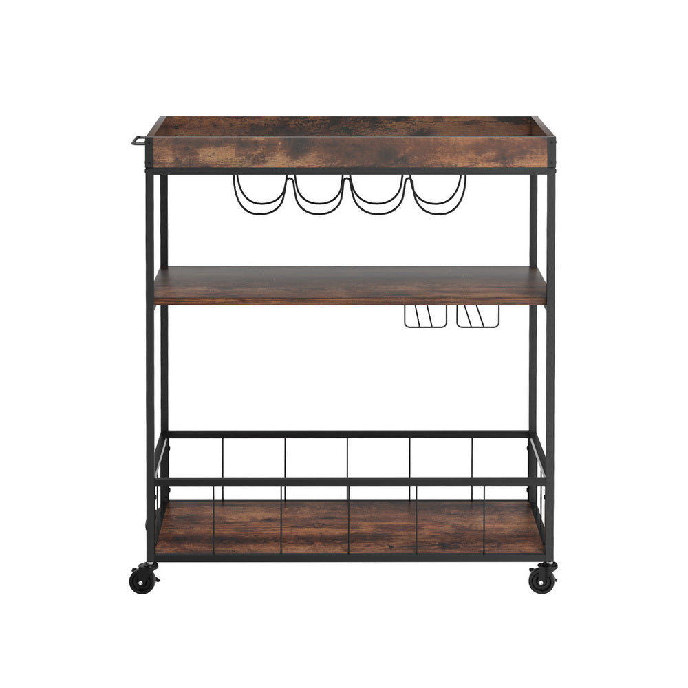 Artiss Kitchen Island Rolling Serving Cart - Cosy Abode