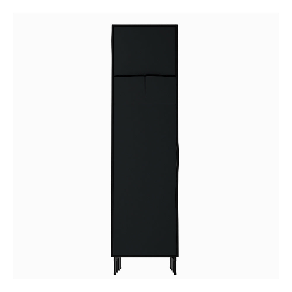 Artiss Large Portable Clothes Closet Wardrobe with Shelf Black - Cosy Abode