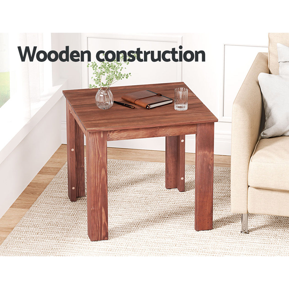 Gardeon Timber Outdoor Coffee Table - Brown Stain - Cosy Abode