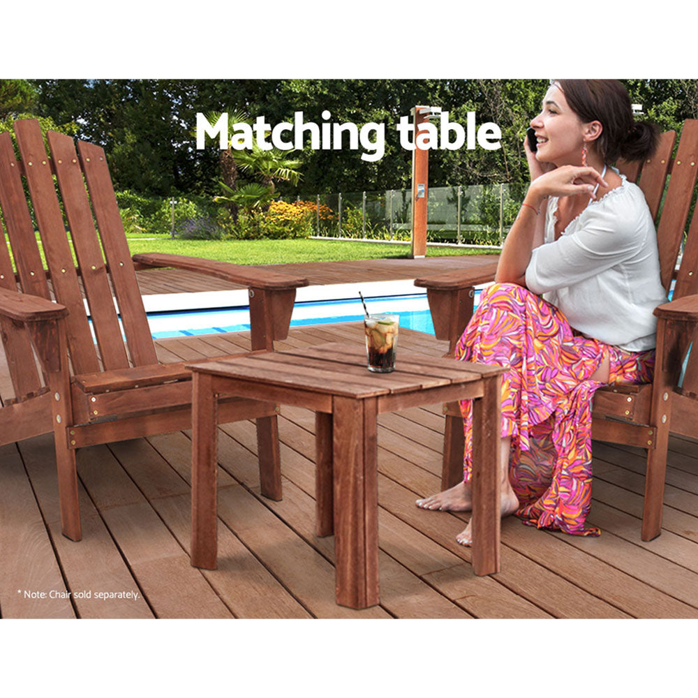 Gardeon Timber Outdoor Coffee Table - Brown Stain - Cosy Abode